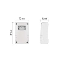 Soumrakové čidlo 1800W IP65 bílé