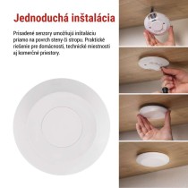 Mikrovlnný senzor prítomnosti IP20 24GHZ 2000W biela