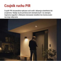 Czujnik ruchu PIR IP65 2000W, biały