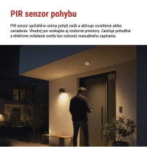 PIR senzor (pohybové čidlo) IP65 2000W, biela