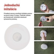 PIR senzor (pohybové čidlo) IP65 2000W, biela