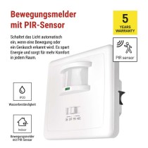 Bewegungsmelder (PIR-Sensor) IP20 1200W, weiss