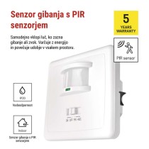 Senzor gibanja IP20 1200W, bel