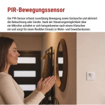 Bewegungsmelder (PIR-Sensor) IP20 1200W, weiss