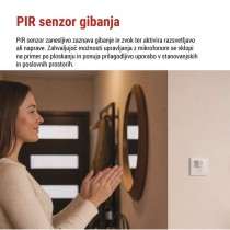 Senzor gibanja IP20 1200W, bel
