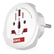 Universalus kelioninis adapteris Vidurio Europai, baltos spalvos