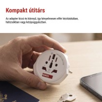 EMOS Utazóadapter Európába látogató külföldieknek
