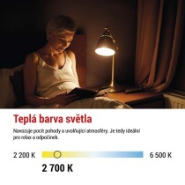 LED žárovka Filament A60 A CLASS / E27 / 7,2 W (100 W) / 1521 lm / teplá bílá