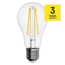 3 + 1 zdarma – LED žárovka Filament A60 / E27 / 5,9 W (60 W) / 806 lm / neutrální bílá