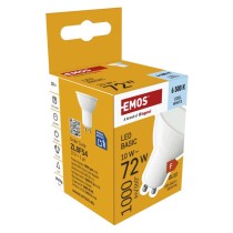 LED žárovka Basic MR16 bílá / GU10 / 10 W (72 W) / 1000 lm / Studená bílá