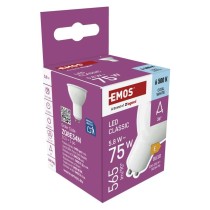 LED žárovka Classic MR16 bílá / GU10 / 5,8 W (75 W) / 565 lm / Studená bílá