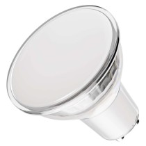 LED žárovka Classic MR16 stříbrná/ GU10 / 3 W (32 W) / 345 lm / teplá bílá