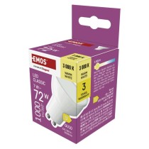 LED žárovka Classic MR16 bílá / GU10 / 7 W (72 W) / 1000 lm / teplá bílá