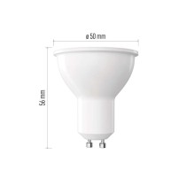 LED žárovka Classic MR16 bílá / GU10 / 5,8 W (75 W) / 565 lm / teplá bílá