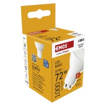 LED žárovka Basic MR16 bílá / GU10 / 10 W (72 W) / 1000 lm / Neutrální bílá
