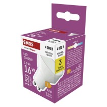 LED žárovka Classic MR16 bílá / GU10 / 1,3 W (16 W) / 150 lm / neutrální bílá
