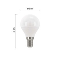 LED žárovka Classic Mini Globe / E14 / 5 W (40 W) / 470 lm / teplá bílá