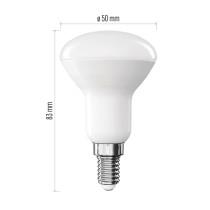 LED žárovka Classic R50 / E14 / 4,2 W (40 W) / 470 lm / teplá bílá