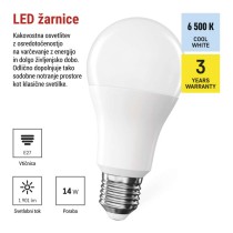 LED žarnica Classic A60 / E27 / 14 W (120 W) / 1901 lm / Hladna bela