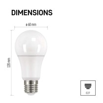 LED Lampe Classic A60 / E27 / 10,7 W (75 W) / 1 060 lm / Warmweiß