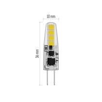 LED žárovka Classic JC / G4 / 1,9 W (21 W) / 200 lm / teplá bílá