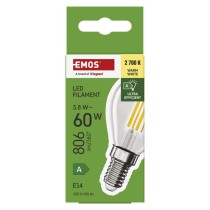 LED lemputė Filament Mini Globe A CLASS / E14 / 3,8 W (60 W) / 806 lm / šilta balta