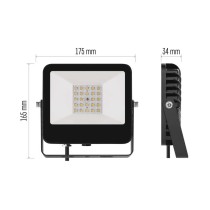 LED-Strahler AVENO schwarz, 20W neutralweiß