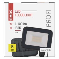 LED reflektor INOVO 10 W, šedý, neutrální bílá