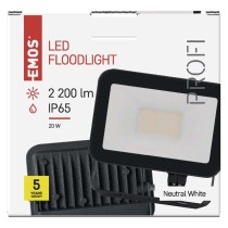 LED reflektor INOVO 20 W, šedý, neutrální bílá