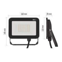 LED reflektor INOVO 30 W, šedý, neutrální bílá
