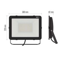 LED reflektor INOVO 100 W, šedý, neutrální bílá