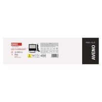 LED reflektor AVENO 100W, černý, neutrální bílá