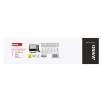 LED reflektor AVENO 100W, černý, neutrální bílá