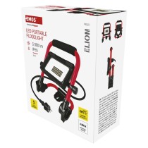 LED reflektor ELION 20W, rot-schwarz, IP65, 3000 lm, neutralweiß