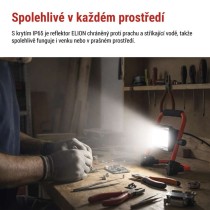 LED reflektor ELION 20W, červeno-černý, IP65, 3000 lm, neutrální bílá