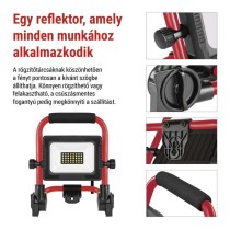 LED reflektor ELION 20W, red-fekete, IP65, 3000 lm, természetes fehér