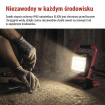 Naświetlacz LED ELION 30W, czerwony-czarny, IP65, 4800 lm, neutralna biel