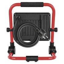 LED reflektor ELION 50W, rot-schwarz, IP65, 8000 lm, neutralweiß