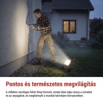 LED reflektor ELION 50W, red-fekete, IP65, 8000 lm, természetes fehér