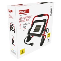 LED reflektor ELION 100W, červeno-černý, IP65, 16 000 lm, neutrální bílá