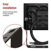 LED reflektor TAMBO, 10 W, 1000 lm, IP65, černý