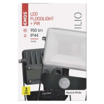 EMOS Ilio LED reflektor 10.5W 950lm mozgásérzékelővel IP44 term. fehér