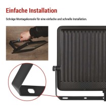 LED-Strahler VISIO schwarz, 100 W neutralweiß