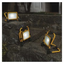 LED reflektor ACCO nabíjecí, přenosný, 20 W, žlutý, studená bílá