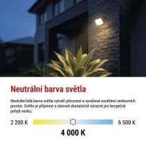 LED reflektor TAMBO EVO, 10 W, 1000 lm, IP65, černý