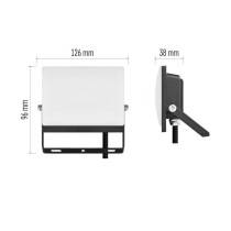 LED reflektor TAMBO EVO, 20 W, 2000 lm, IP65, černý