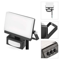 LED reflektor TAMBO EVO  se senzorem pohybu, 20 W, 2000 lm, IP65, černý