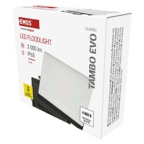 LED reflektor TAMBO EVO, 30 W, 3000 lm, IP65, černý