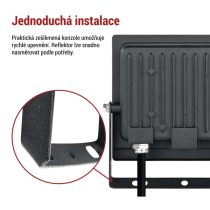 LED reflektor TAMBO EVO, 30 W, 3000 lm, IP65, černý