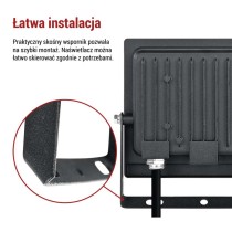 Naświetlacz LED TAMBO EVO, 30 W, 3000 lm, IP65, czarny